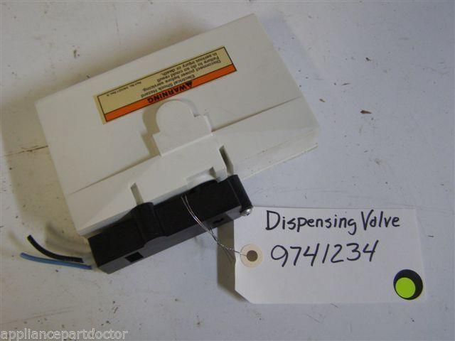KitchenAid DISHWASHER 9741234 Rinse Agent Dispensing Valve used part KitchenAid DISHWASHER 9741234 Rinse Agent Dispensing Valve used part
